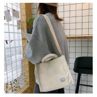 Bolso de lona de pana bolso de mensajero de hombro para mujer versión coreana pequeño bolso cuadrado - details 27