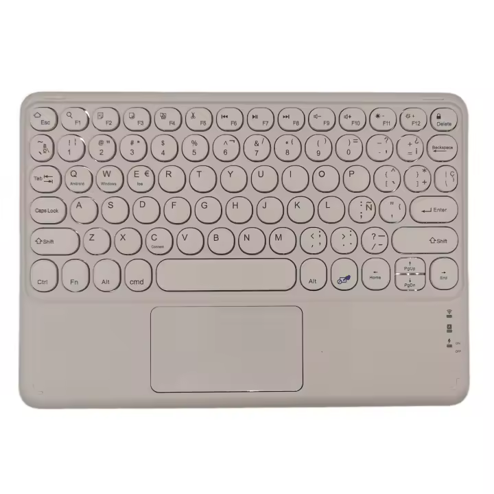 Teclado inalámbrico Bluetooth con panel táctil, Trackpad español para iPad Pro Air, Xiaomi, Huawei, Android, tableta Windows - 1