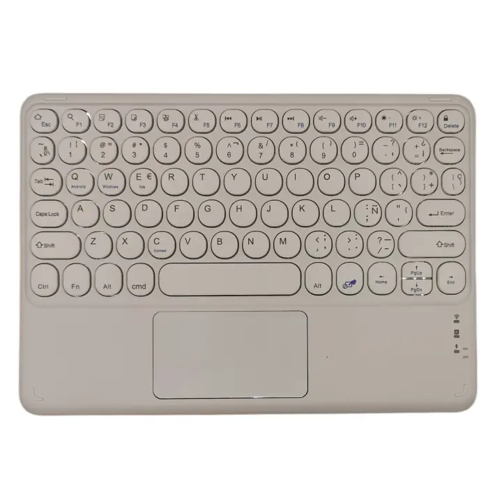 Teclado inalámbrico Bluetooth con panel táctil, Trackpad español para iPad Pro Air, Xiaomi, Huawei, Android, tableta Windows - 1