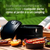 Barbacoa Portátil de Carbón Rodantes, Bandejas Laterales, Sistema de Ventilación y Depósito de Ceniza Parrilla de Acero de 57x42cm Tamaño 116,5x13,1x56cm - details 53