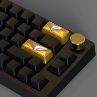 Accesorios para Teclado Gaming Inflables Dorado-Negro ESC/Retroceso/Entrar/Espacio, Diseño Detallado Artanal, Ideal para Gamers y Decoración de Teclados - details 2