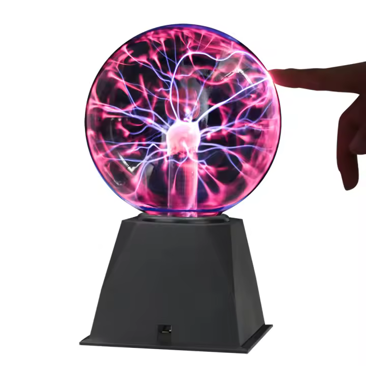 Lámpara eléctrica de bola de Plasma mágica de cristal, luz nocturna de 220V, 3, 4, 5 y 6 pulgadas, regalo para niños, decoración de cumpleaños y Navidad, novedad - 1