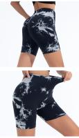 Pantalones cortos de cintura alta para mujer Cinturón elástico, sin costuras, moda en tus piernas, ideal para gimnasio, entrenamiento, correr, verano - details 2