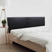 Cabecero de Polipiel o Tela Acualine Liso Dual Dividido en 2 Piezas Tapizado de Alta Gama Cabezal Tapizado Moderno (Tela Beige, 190cm Dual (Camas 180/190)) - details 10