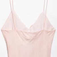 PB & ZA2025 vestido decorativo en capas con cuello en V ajustado temperamento Estilo de vacaciones falda larga novedad de verano llegada ropa de mujer - details 7