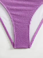 Bikini de cintura alta para mujer, traje de baño deportivo unicolor, traje de baño Sexy a rayas, ropa de baño para mujer, ropa de playa 2025 - details 45