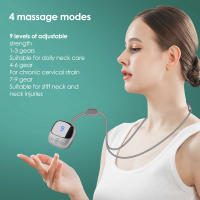Masajeador de Cuello con Microcorriente Baja Frecuencia Estimulador Muscular Eléctrico Alivio del Dolor Cervical Protección para la Columna Vertebral - details 2