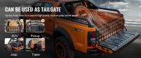 SucceBuy Red para portón trasero, 54 x 18 pulgadas, para camiones, SUV, camionetas, jeeps y remolques, 4 correas, ajustable - details 3