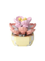 Micro particle building block simulation succulent small potted plant bouquet ornaments for children's assembled building block - details 15