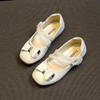 Zapatos de cuero para niñas, zapatillas planas de princesa con pajarita, zapatos de flores para niñas, zapatos planos informales para niños, zapatos de tacón bajo para baile y boda, suaves - details 17
