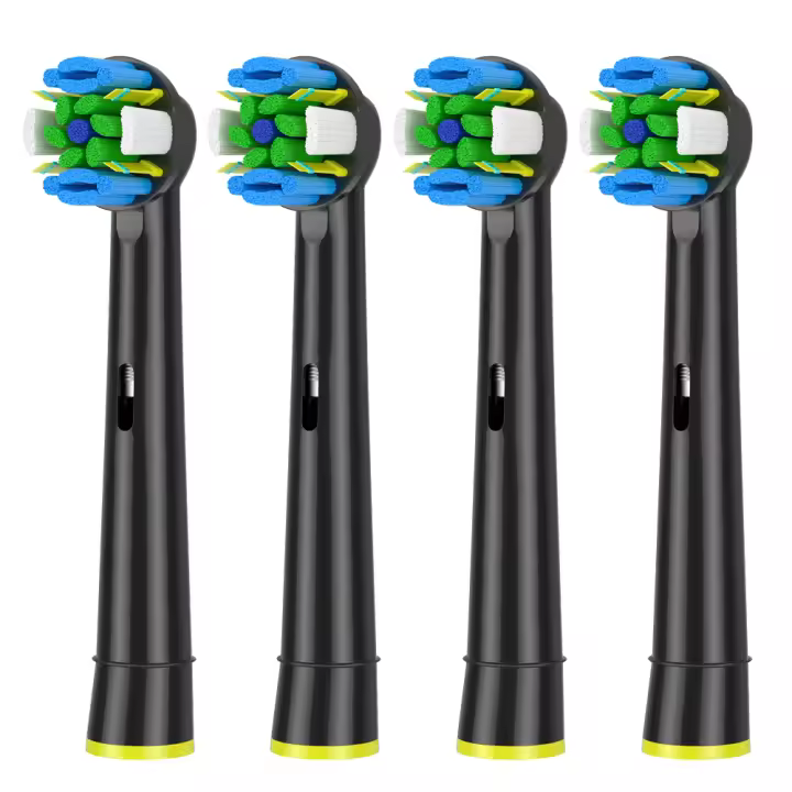 Cabezas de Cepillo Eléctrico Oral B Sensitive Clean Pro D16 D12 Juego de 4 FlossAction Reemplazos - 1