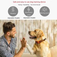 Collar para perro, control remoto eléctrico portátil con tapón de corteza, dispositivo de entrenamiento para mascotas impermeable con pitido de choque, 1 ud. - details 11