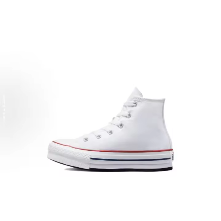 Buroalma Zapatillas Plataforma Chuck Taylor All Star Plataforma bota Blanca. |     Clásicas y elegantes |     Estilo Urbano Retro - 1