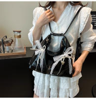 Bolso doble con lazo estilo Ballet para mujer, edición coreana, bolso de hombro individual de gran capacidad, primavera 2025 - details 23