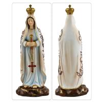 Escultura de la Virgen de Fátima de resina, pintura a mano para exhibición durante mucho tiempo, decoración de iglesia de fe católica y cristiana - details 6