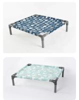 Hamaca desmontable para perro con alfombrilla lavable, cómoda cama elevada a prueba de humedad con fondo antideslizante, rectangular - details 15