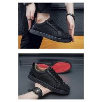 Zapatos Casuales De Placa Remachada Para Hombre, Transpirables Y Cómodos Zapatos Deportivos De Exterior, Zapatos Deportivos De Moda. - details 22