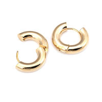 Aretes de Cuerda de Metal Dorado de 18K Diseño Redondo Rectangular de Alta Calidad - details 67
