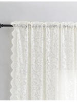 Cortinas de gasa de encaje retro francés,cortinas transparentes que filtran la luz,dormitorio,salón,habitación infantil - details 3
