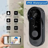 Timbre inalámbrico TU/YA Impermeable, Comunicación inalámbrica, Interfaz de videoportero inteligente para el hogar Conjunto de caja inferior oscura, Enchufe EU Categoría de mejora del hogar - details 0