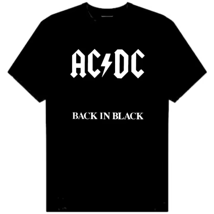 Camiseta negra de Back In Black para hombre - 1