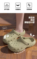 Zapatos con agujeros de coco para hombre, novedad de verano, deportes de conducción al aire libre, sandalias antideslizantes gruesas resistentes a los olores para el hogar - details 2