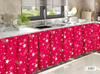 HTC Lababo-cortina corta para cocina, 150x70cm - details 95
