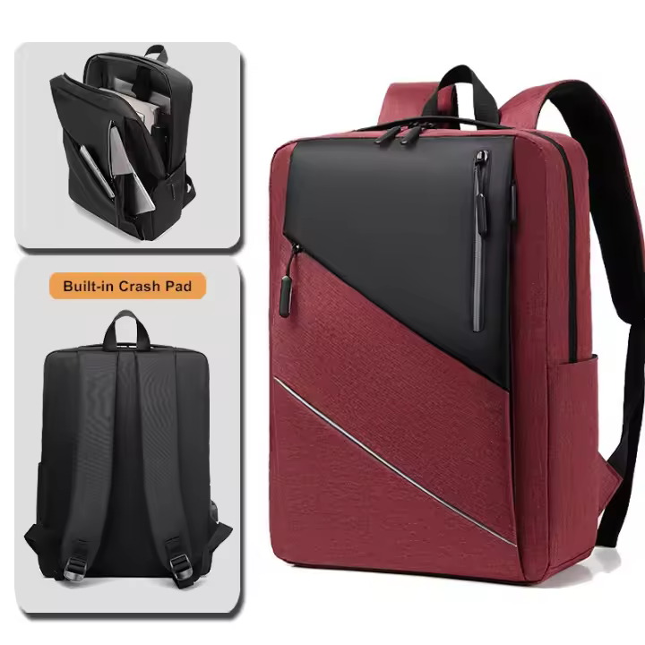 Mochila de Hombro para Negocios Impermeable Bolsa de Cinturón con Dobladillo para Laptop - 1