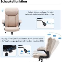 Silla de Oficina Ergonómica Giratoria con Brazo Ajustable Cómoda para Juegos en Casa o Oficina - details 7