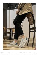 Nuevos Zapatos Deportivos Versátiles De Moda, Zapatos De Tablero Bajos De Cuero Casual Para Hombres - details 11