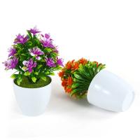 Planta en maceta Artificial, maceta pequeña para bonsái, adornos de árbol simulados, decoración de mesa para boda, hogar, Hotel y oficina, plantas falsas, 1 ud. - details 7