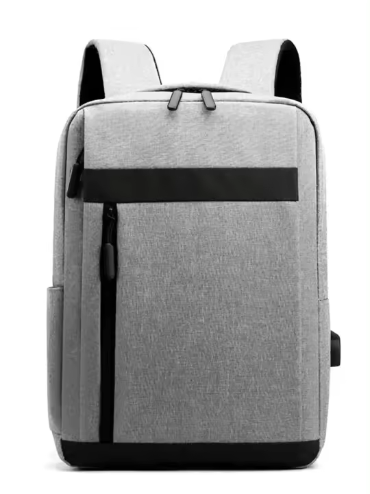 Mochila para ordenador portátil de gran capacidad para hombre, bolso de hombro informal, multifuncional, con carga Usb, impermeable - 1