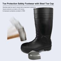 Botas de lluvia Wellington de goma de colores, con punta de acero de seguridad PVC certificado CE impermeable, adecuadas para todas las estaciones - details 0