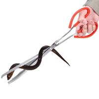 Pinzas multifunción de acero inoxidable con mango rojo, mandíbula dentada Extra larga, abrazadera de dientes antideslizante, plástico resistente - details 7