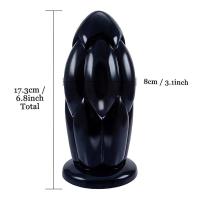 Leten consoladores de gran tamaño estimulan el ano y la vagina productos gran tapón Anal suave dilatador Anal masturbador juguetes sexuales - details 3