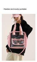 Bolso de hombro tipo bandolera transparente de PVC para natación y playa, gran capacidad, impermeable, para verano, Fitness, Yoga, bolso deportivo - details 8