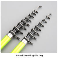 Cañas de pescar portátiles de sección corta, mango de fibra de carbono de durabilidad excepcional para pesca subacuática - details 7