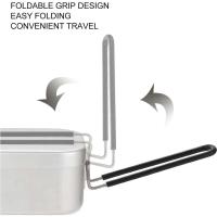 Caja de Almuerzo de Aluminio de 800ML Utensilios de Cocina para Acampar al Aire Libre - details 2