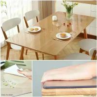 Cubierta de mesa de PVC transparente versátil y elegante, perfecta para reuniones casuales y formales - details 2