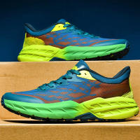 Zapatos para correr para hombre, zapatos deportivos de corte bajo con suela gruesa y acolchados a la moda, zapatos de tenis ligeros y transpirables para hombre - details 3