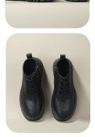Zapatos de cuero genuino estilo británico, botines de media caña, botas de herramientas retro de moda. - details 5