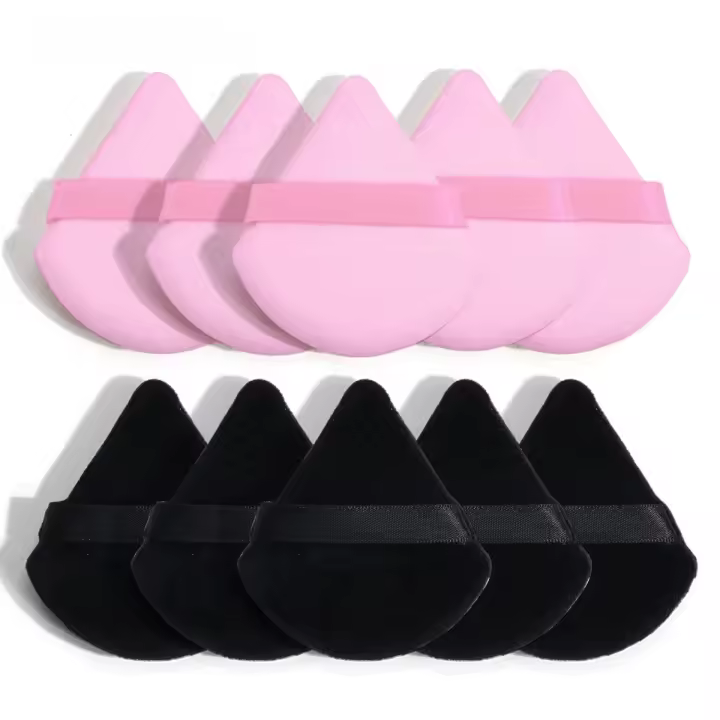 Esponjas Triangulares MAANGE 10/12 Pcs Uso Húmedo y Seco para Suavidad en Ropa de Piel y Cosméticos Líquidos Herramientas de Cuidado de la Piel Facial - 1