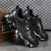 Zapatos informales para hombre, calzado para correr al aire libre, zapatos deportivos transpirables de malla, zapatos para papá, zapatos de malla con cordones, zapatillas de deporte para hombre primavera 2024 - details 3
