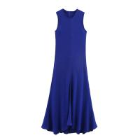 PB & ZA2025new ropa de verano para mujer, vestido sencillo, informal, versátil, ajustado, sin mangas, cómodo, corte en A - details 1
