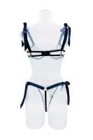 Conjunto de ropa interior de malla transparente con tirantes bordados de mariposa para mujer, lencería Sexy, ropa de realce, novedad - details 21