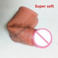 Empaque privado Sexy Sex Shop Funda de extensión realista Condones de silicona reutilizables para retrasar el agrandamiento para hombres Potenciador de consolador Juguetes eróticos - details 4