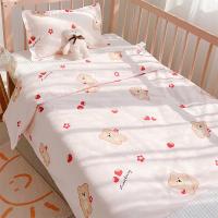 Juego de 3 uds de juegos de cama para bebé recién nacido, funda de almohada con estampado de dibujos animados de algodón para niños pequeños, funda nórdica, funda de manta para niños - details 7