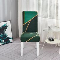 Funda geométrica de LICRA elástica, fundas elásticas para sillas para bodas, hoteles, banquetes y comedores - details 12
