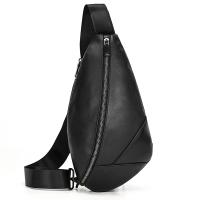 Bolso de pecho de cuero de vaca suave para hombres, paquete de pecho de cuero genuino, bandolera pequeña, bolso antirrobo, café - details 32