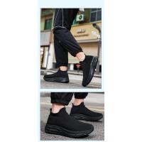 Zapatillas de deporte de punto para hombre y mujer, calzado deportivo ligero y cómodo, sin cordones, con plataforma, a la moda, gran oferta - details 12